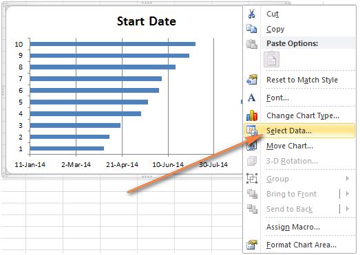 Gantt Chart Excel Template Step 3
