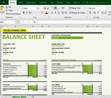 Balance Sheet With Formulas In Excel Template