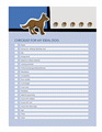Checklist Templates For Ideal Dog