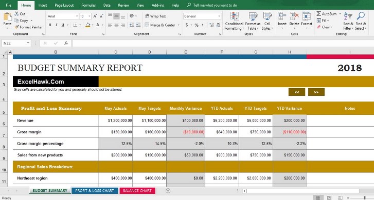 Download Company Business Budget Software In Excel for Microsoft Excel 2016