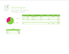 Gantt Chart Template Check Register